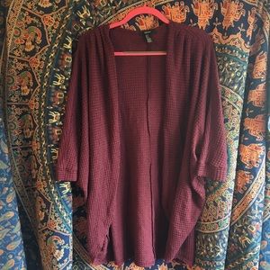 Waffle Knit Cardigan